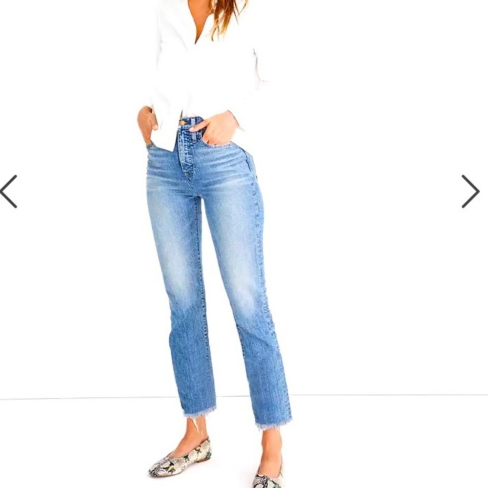 MADEWELL The Perfect Vintage Jean with raw hem
